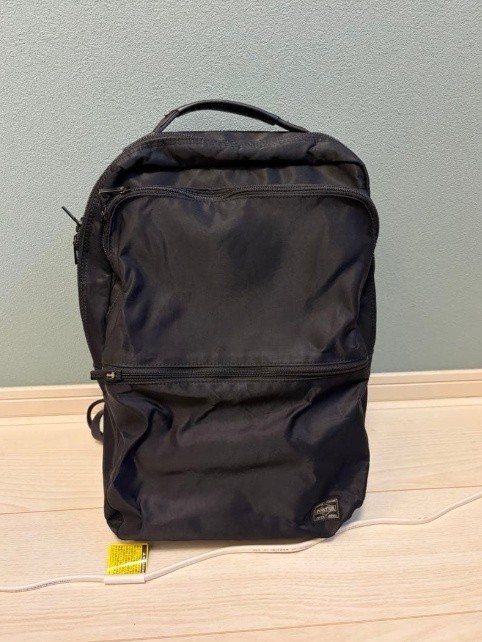 PORTER TIME Backpack Black Nylon Daypack Rucksack Japan Yoshida 655-17875