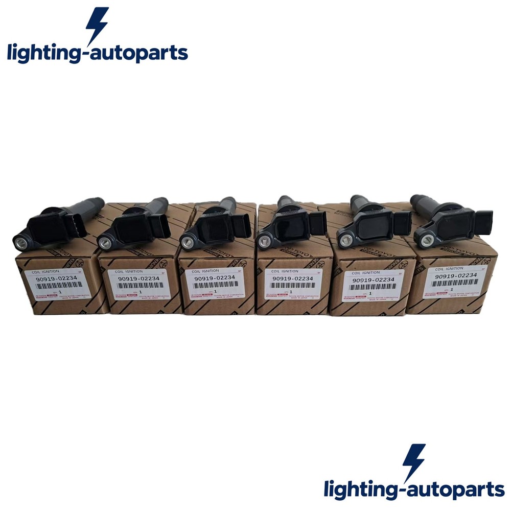 NEW 6Pcs Denso Ignition Coils OEM 90919-02234 673-1301 For Toyota Lexus