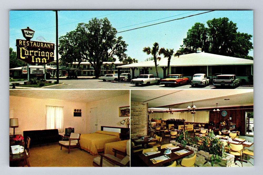 Cross City FL-Florida The Carriage Inn Vintage Postcard Standard Souvenir Post