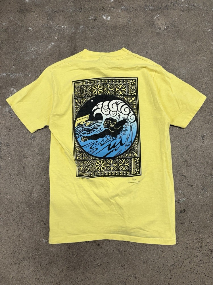 70s - 80s VINTAGE LIGHTNING HAWAII SURF BRAND T-SHIRT MEN SZ Medium HANG TEN