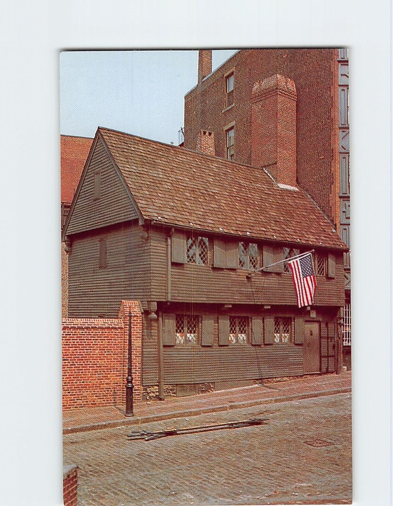 Postcard The Paul Revere House Boston Massachusetts USA