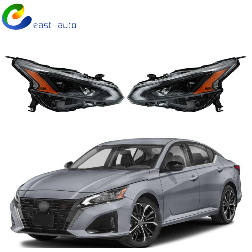 2023-2024 Nissan Altima LED Black Clear Headlight Assembly Pair LH RH  