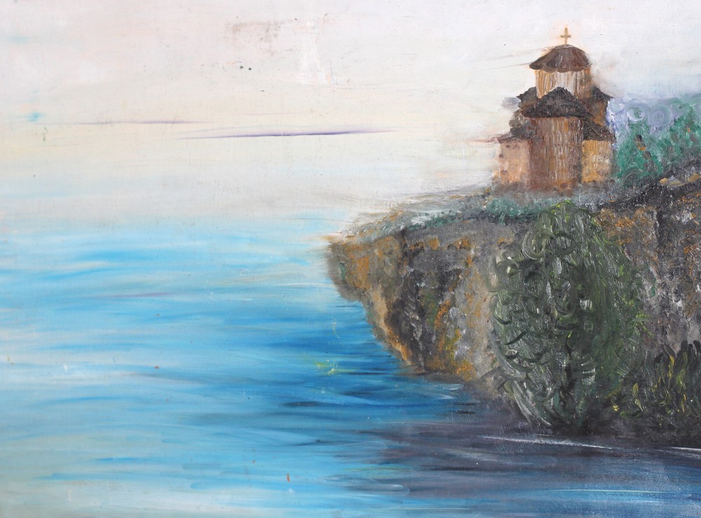 Modern original oil painting landscape seascape