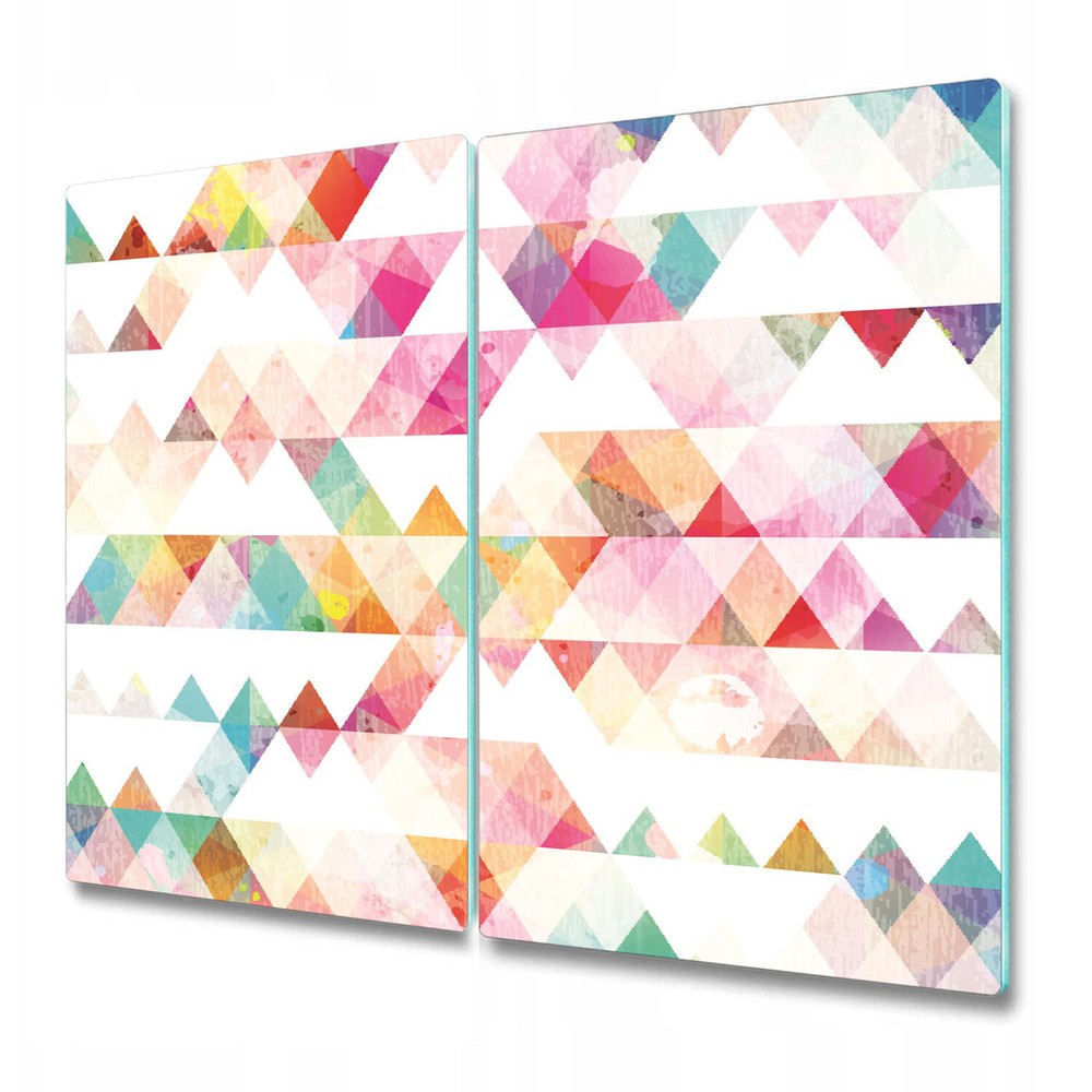 Glass Kitchen Chopping Board Rainbow Triangle Geometry Triangle Colourful