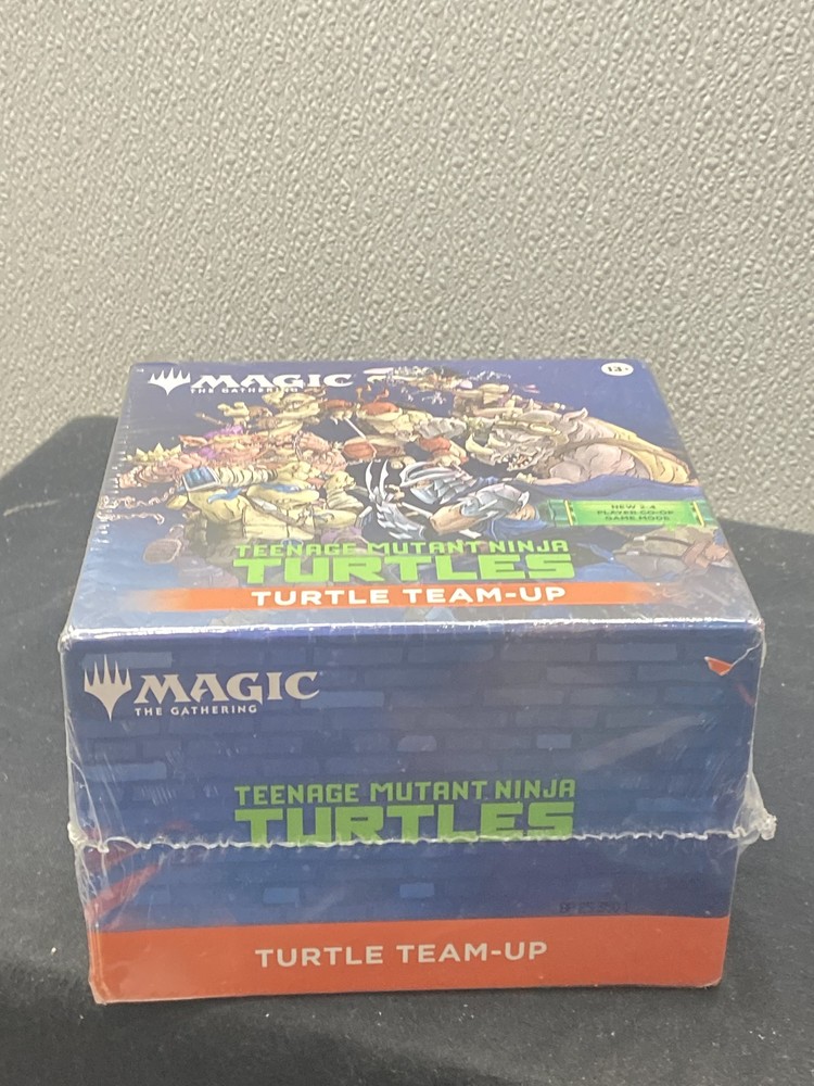 Magic The Gathering Teenage Mutant Ninja Turtles Turtle Team-Up Box Torn Seal