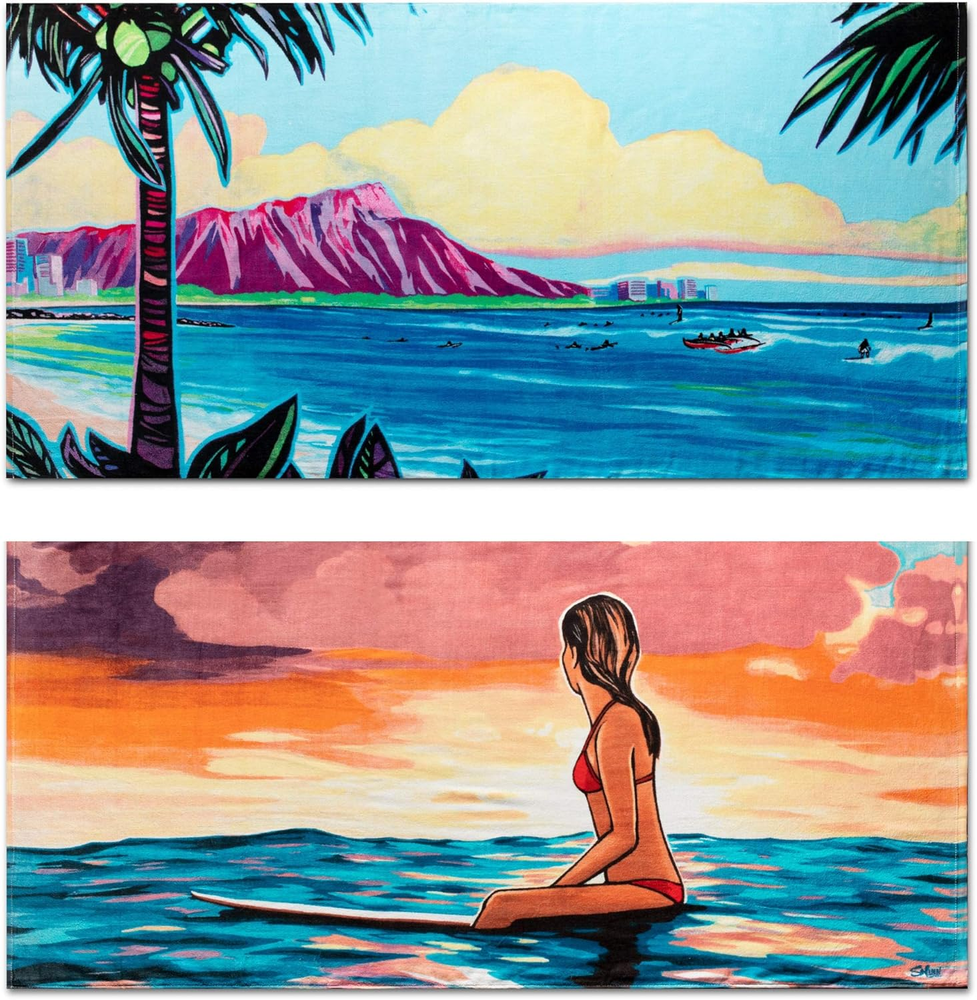 Christy Shinn Oversized 30x60 Inch 100% Cotton Beach Towel