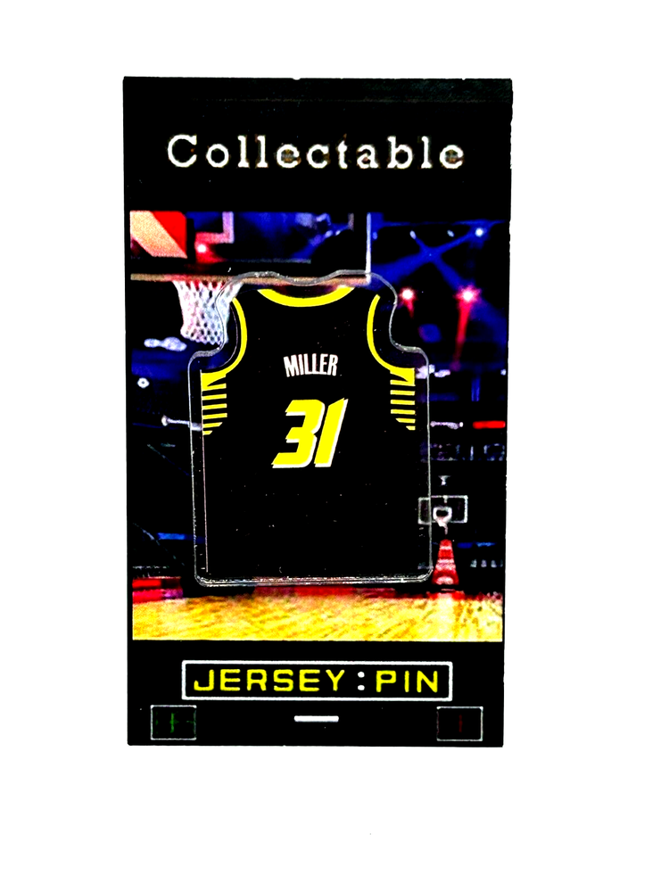 Indiana Pacers Reggie Miller jersey lapel pin-Classic Collectable