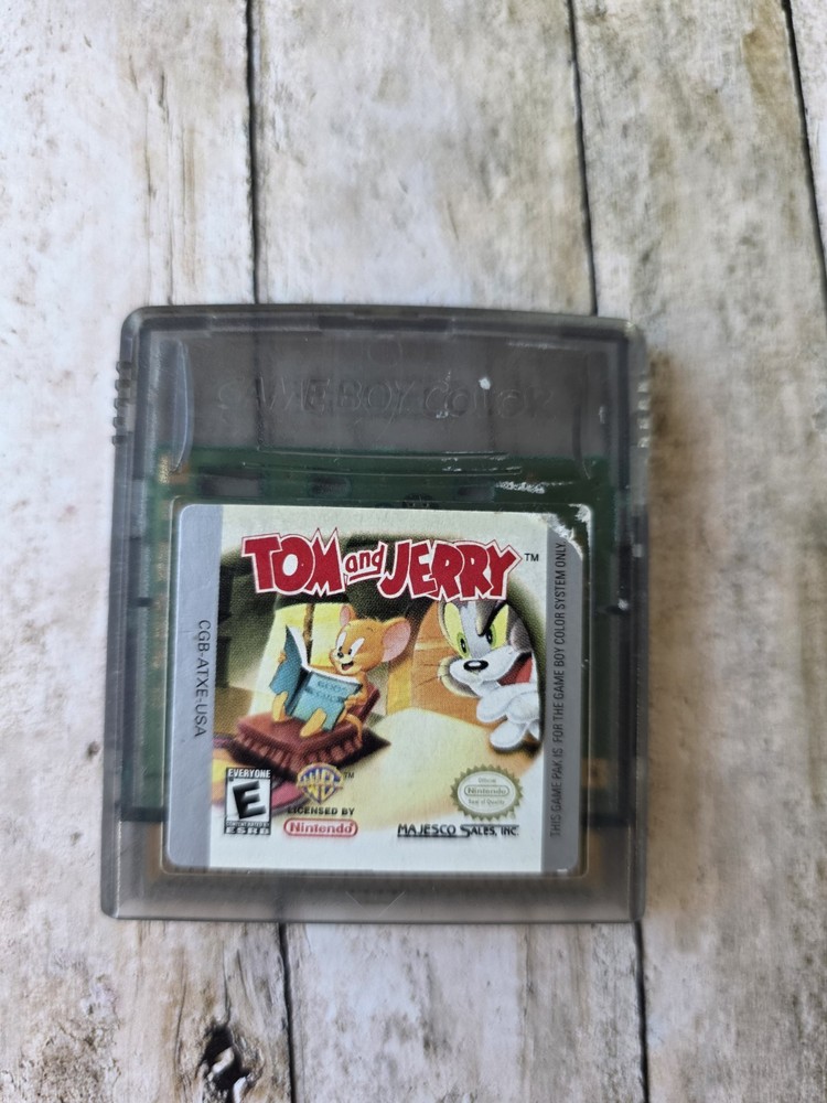 Tom and Jerry (Nintendo Game Boy Color, 1999) Authentic Game Cartridge Tested
