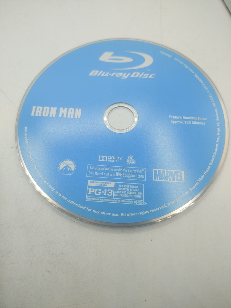 Iron Man Blu-ray disc only