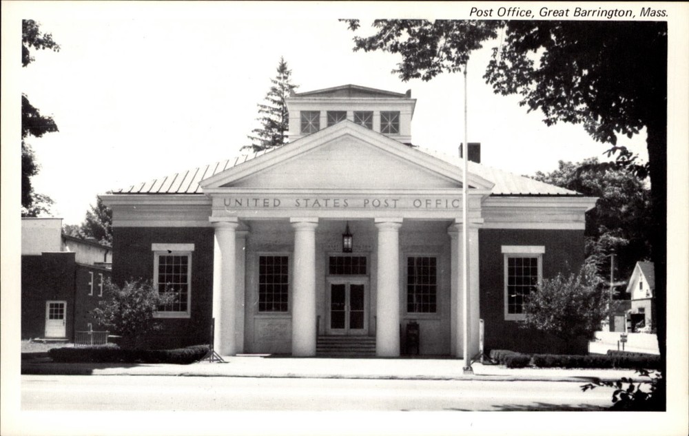 Post Office Great Barrington Massachusetts vintage postcard x343