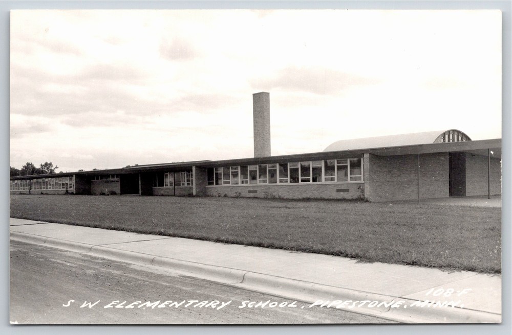RPPC~Southwest Elementary School Pipestone Minnesota~Real Photo Postcard