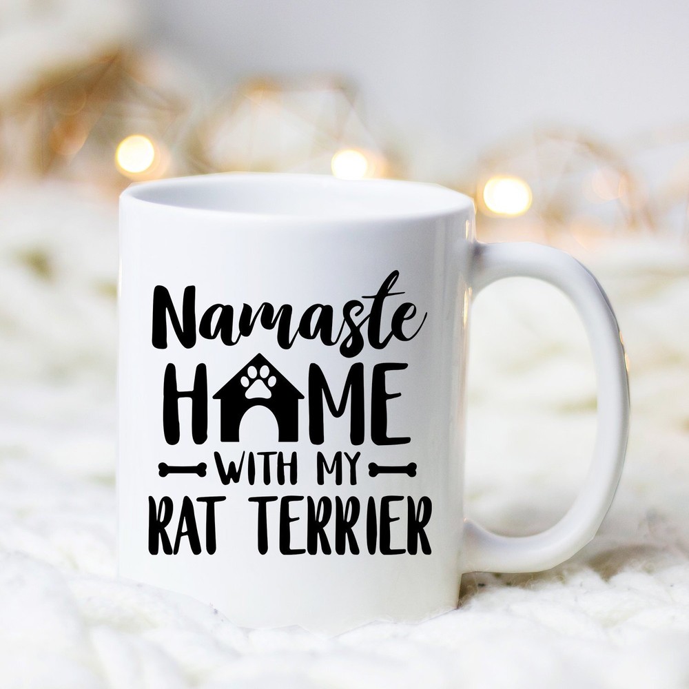 Namaste Home Rat Terriersmug Rat Terrier Mug Rat Terrier Gift Rat Terrier Lover