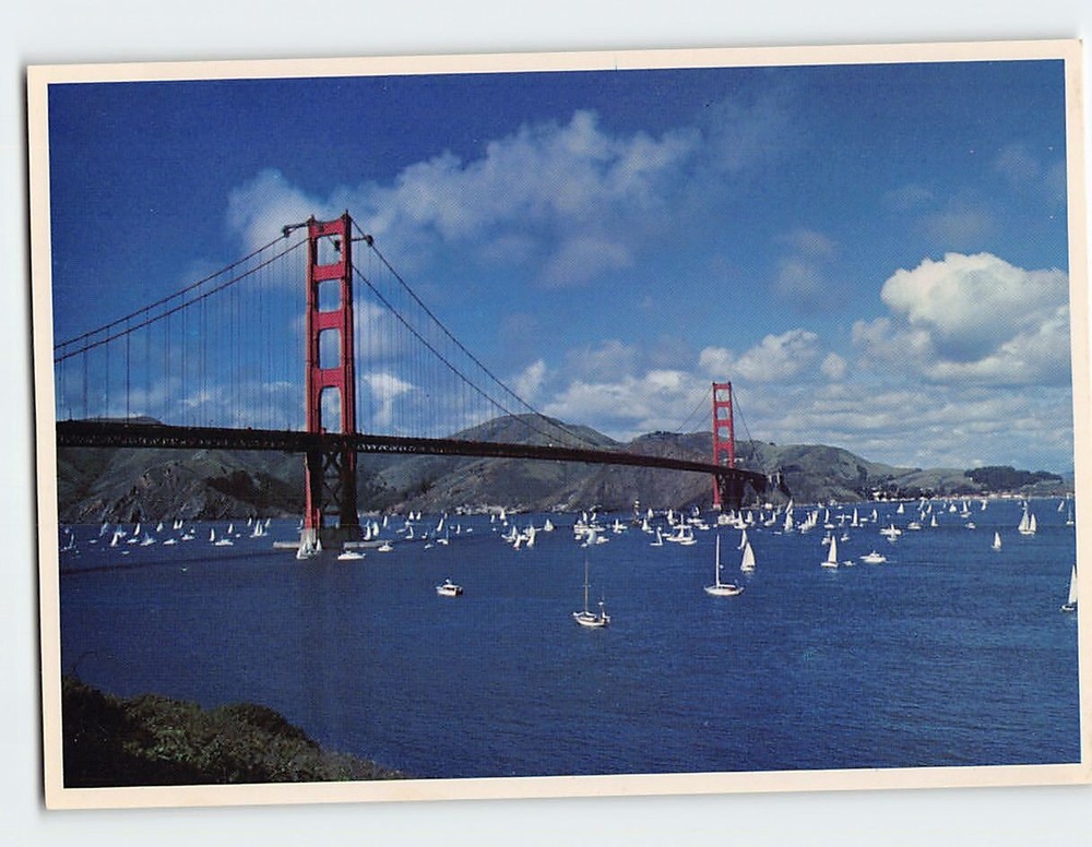 Postcard The Golden Gate Bridge San Francisco California USA
