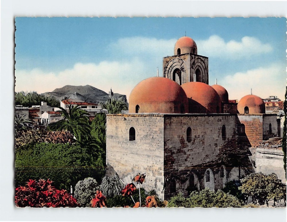 Postcard St. John of the Hermits Church Palermo Italy