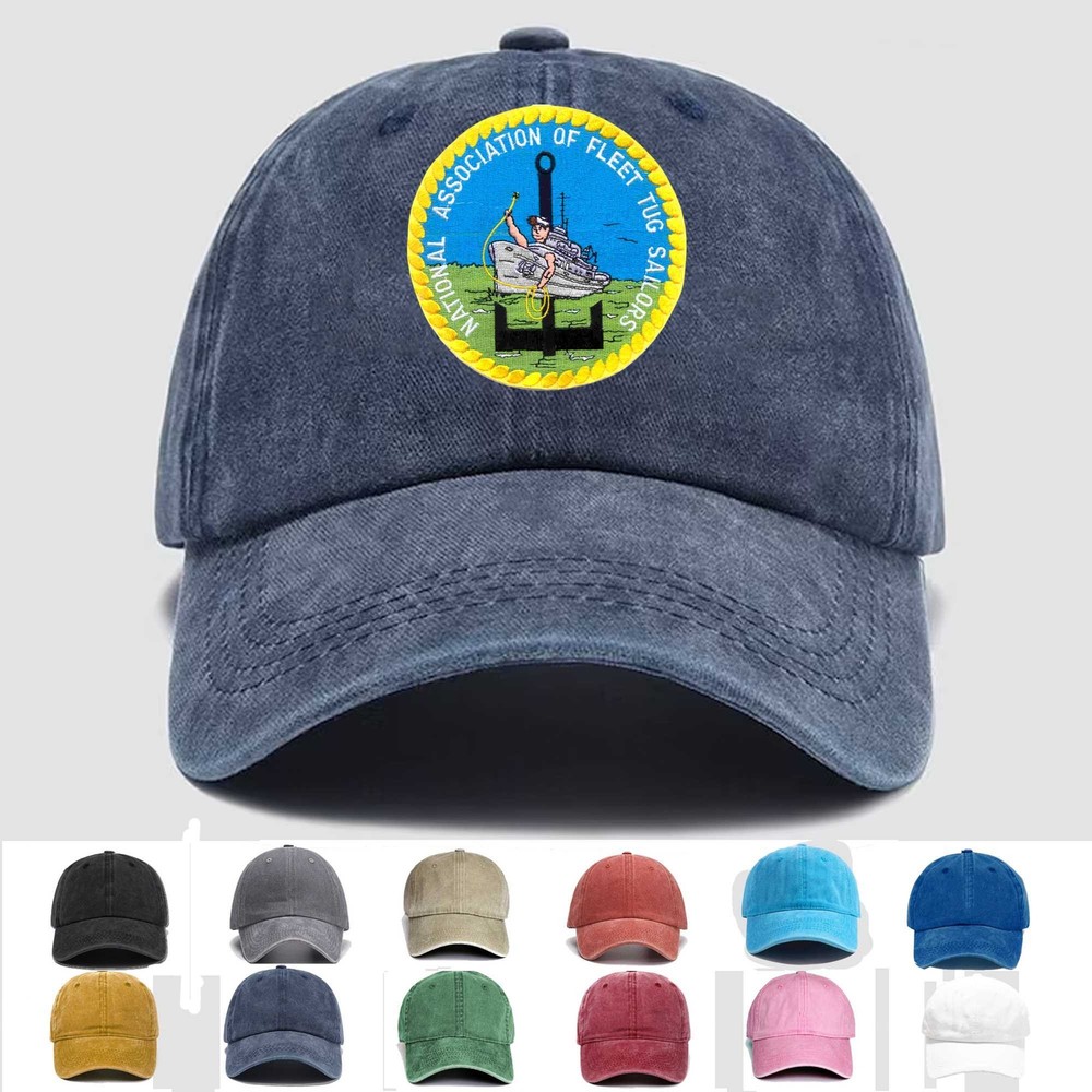 Custom Embroidered Hat Naval Association Of Fleet Tug Sailors, Veteran Cap, Gift