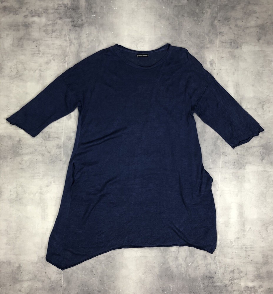 Gudrun Sjödén Dress Marine Blue Linen