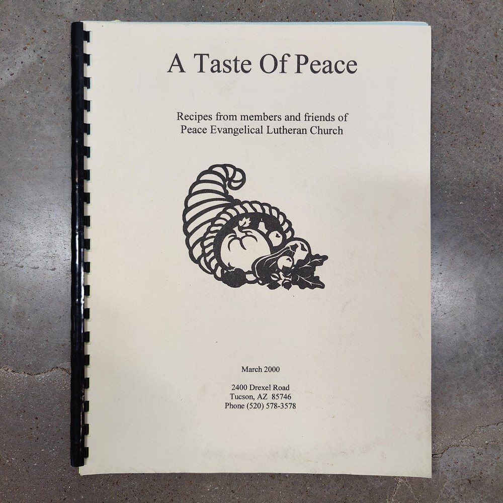 Rare 2000 VTG Tucson Arizona Community Cook Book 