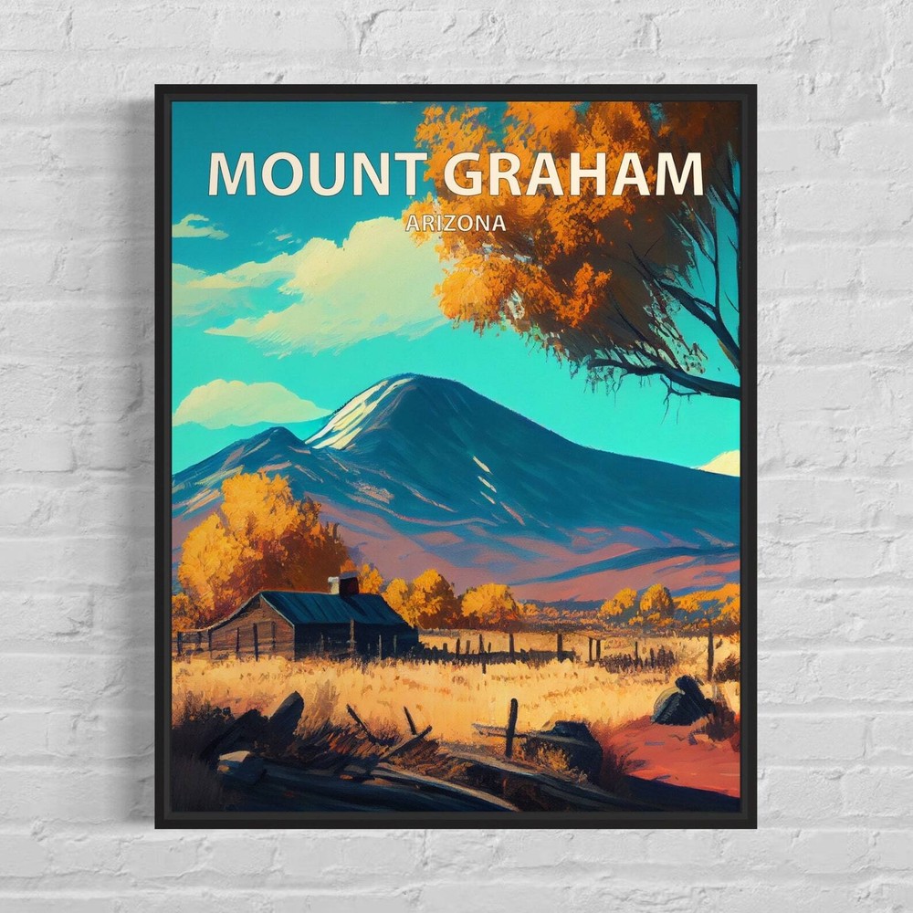 Mount Graham Arizona Art Print Mount Graham Wall Art Painting Mount Graham