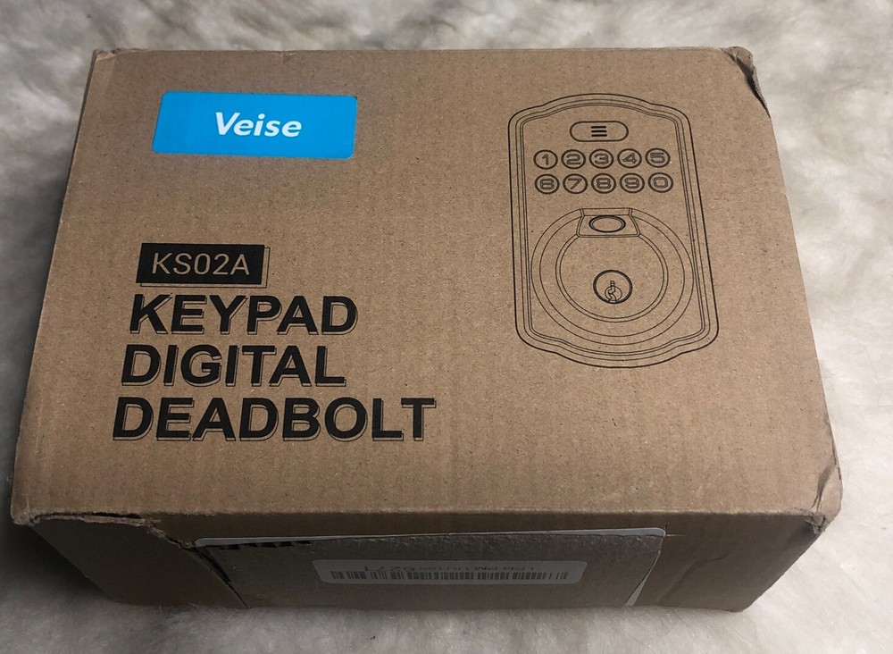 Veise KS02A Keypad Digital Deadbolt Keyless Door Lock Electronic Fingerprint