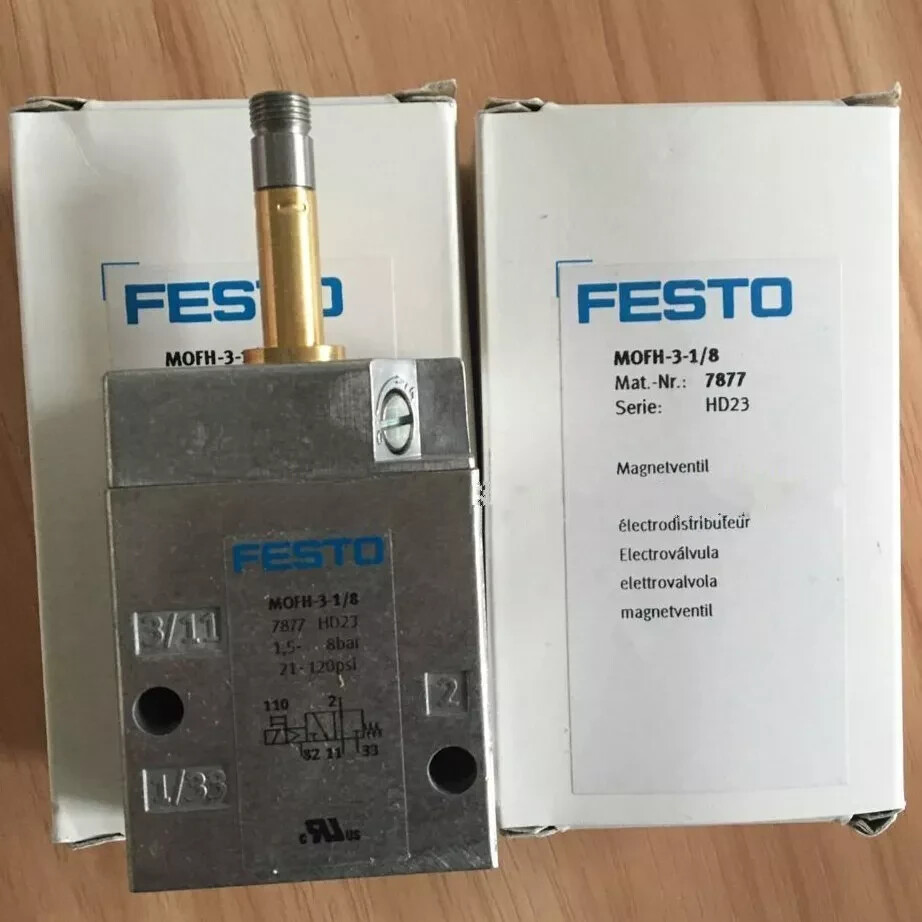 Festo MOFH-3-1/8 7877 Solenoid Valve New One Free Shipping MOFH31/8