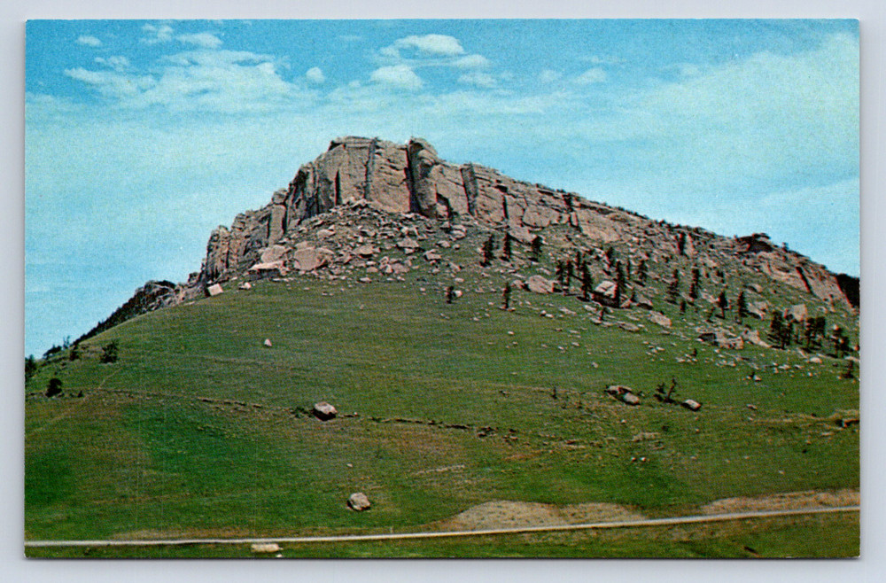 Vintage Postcard Steamboat Point Shell Canyon Big Horn Mountains Wyoming