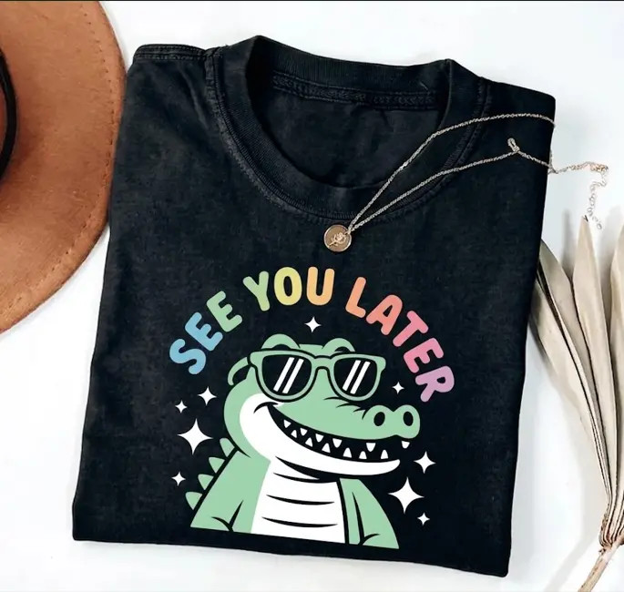 Funny Last Day of School Teacher Shirt End of Year Gift Tee