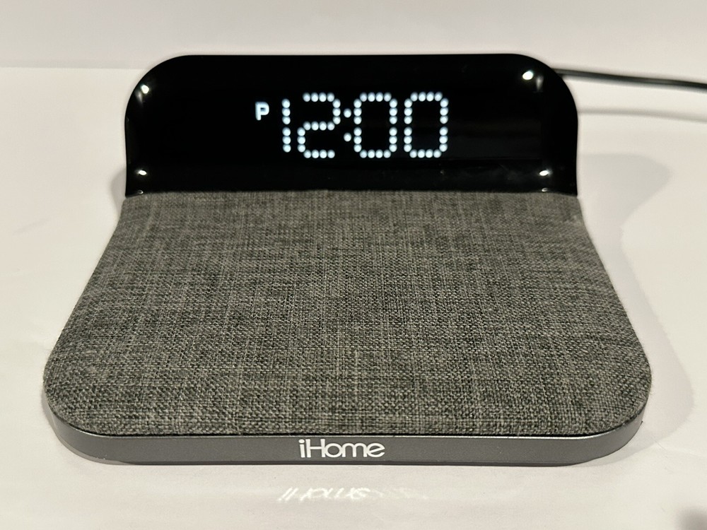 iHome PowerValet Pro Alarm Clock with Fast USB and Qi Wireless Charging for Smartphones  