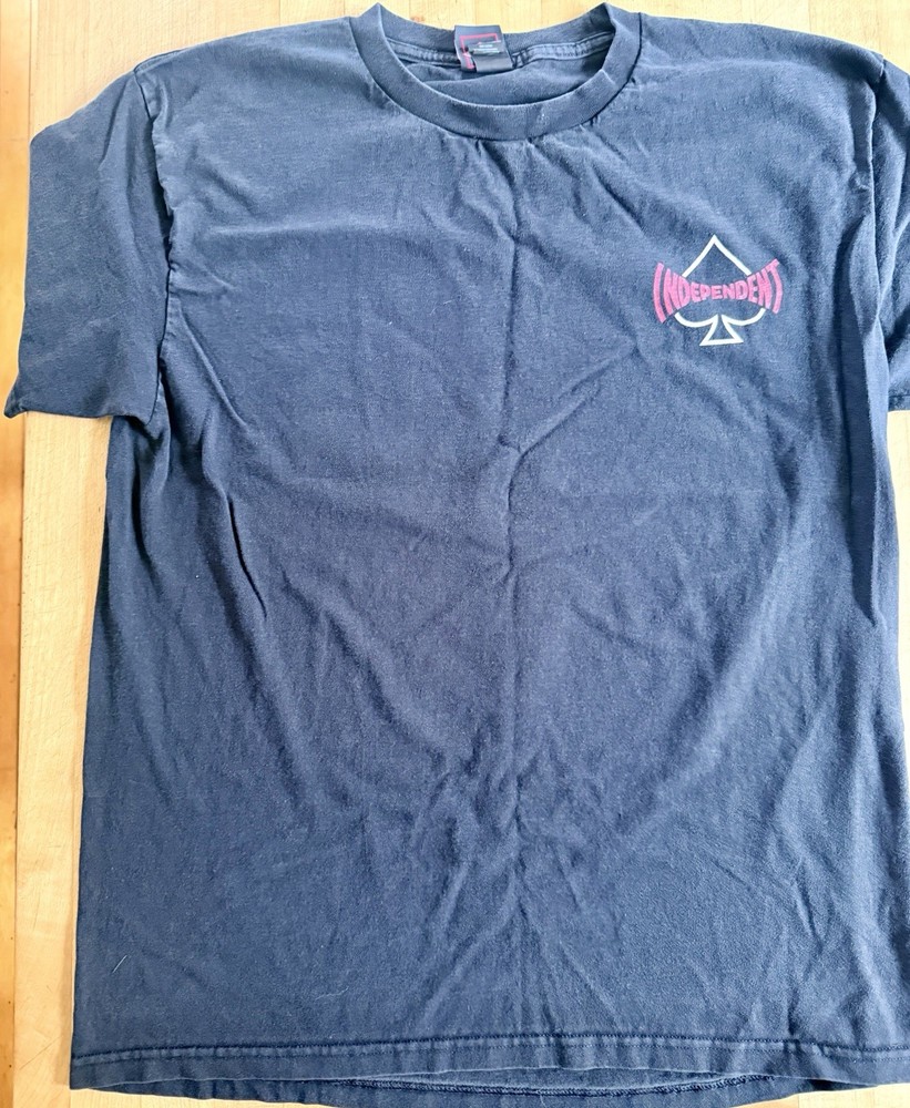 Independent Truck Company Men's Large Vintage Skateboarding Cross Shirt