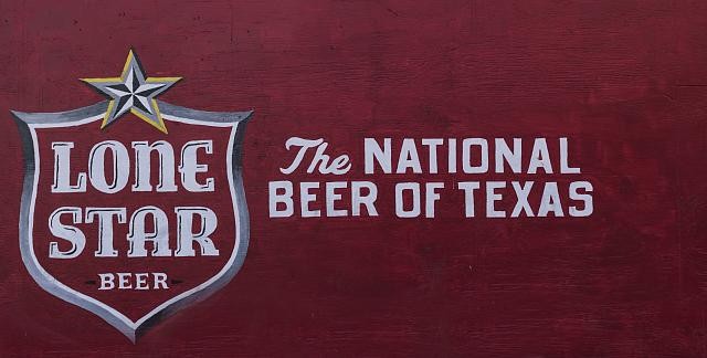 Photo:Fort Worth Texas 2014 Lone Star Beer Sign Lil Reds Longhorn Saloon