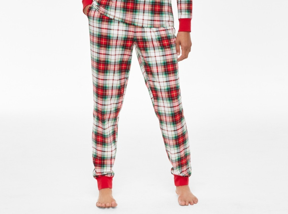 NWT M  Holiday Lane Women's Winterton Plaid Cotton Matching Family Pajama PANTS