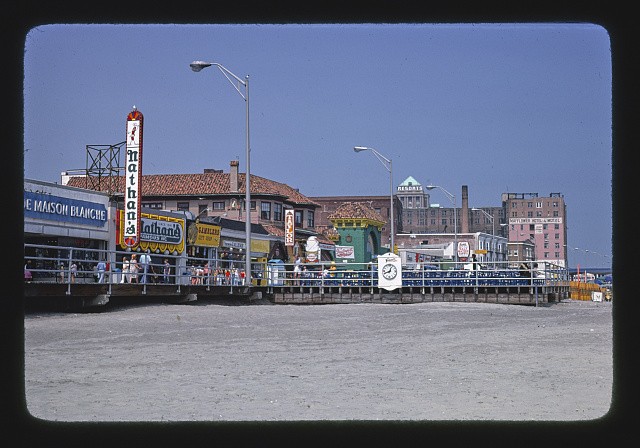 Photo:Boardwalk from beach, Atlantic City, New Jersey