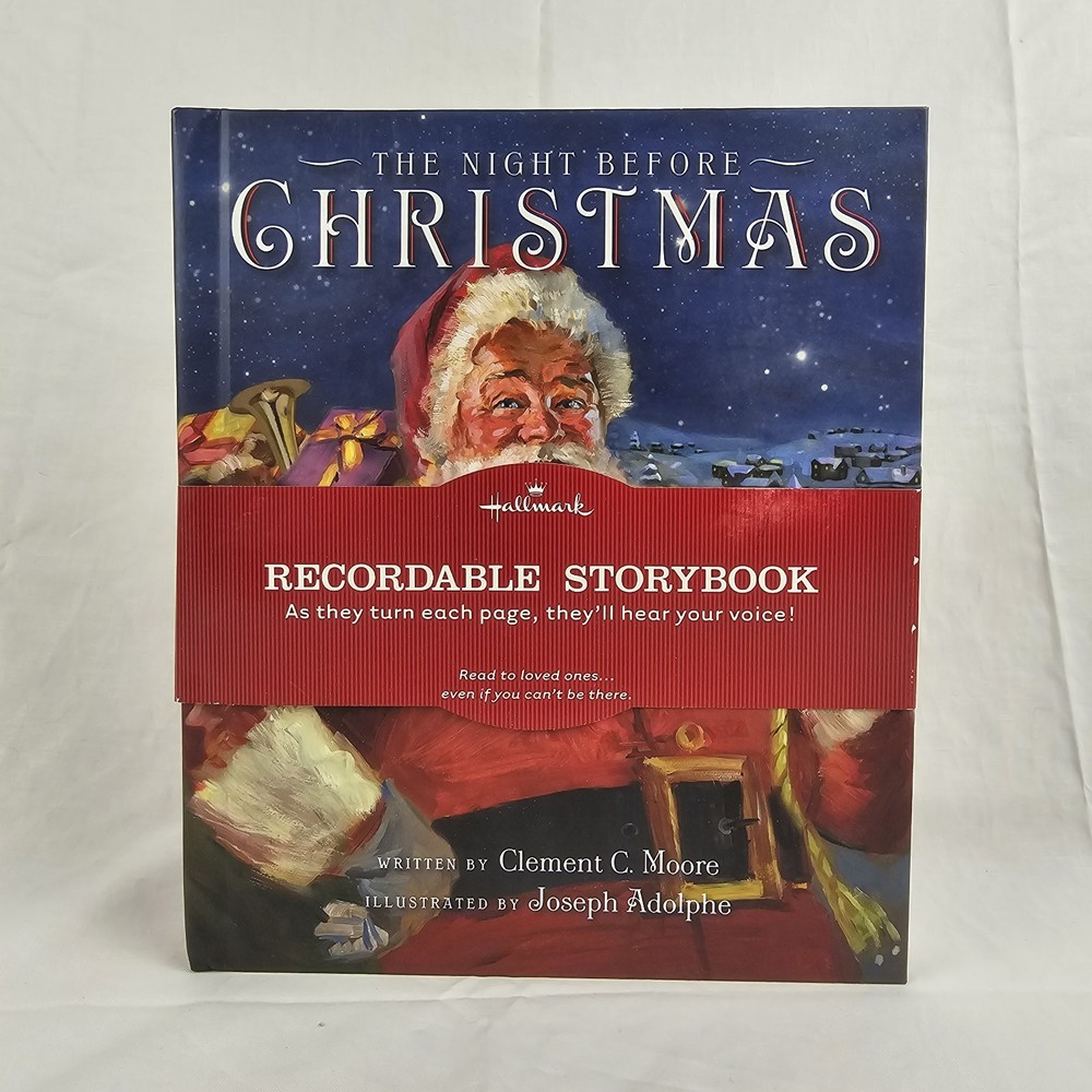 Hallmark The Night Before Christmas Recordable Storybook SANTA  -