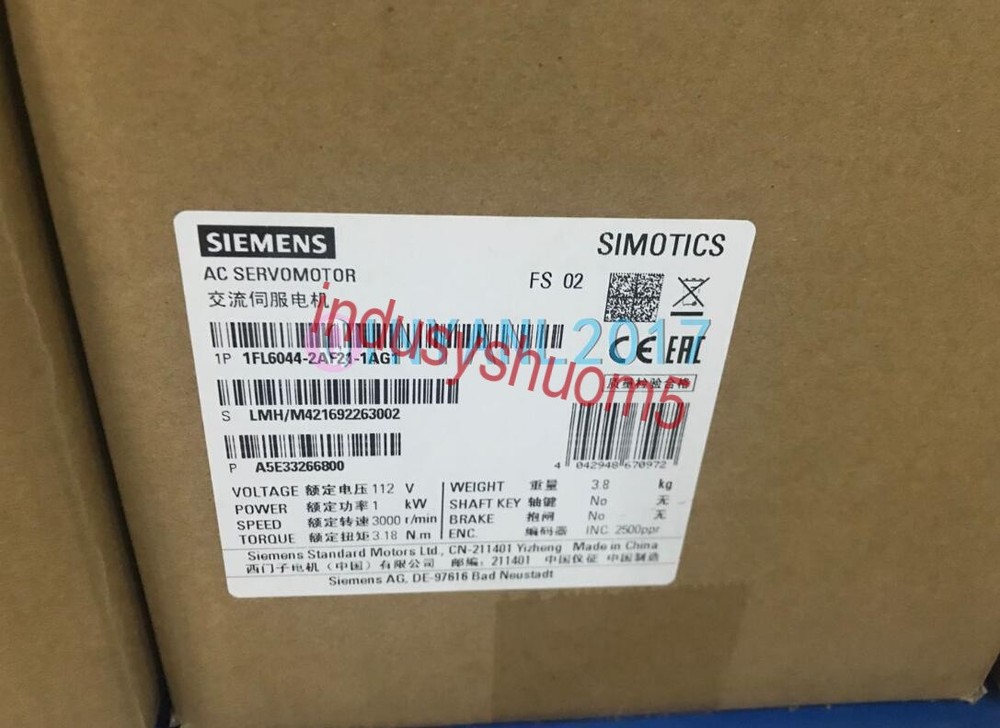 1PC New SIEMENS Servo Motor 1FL6044-2AF21-1AG1
