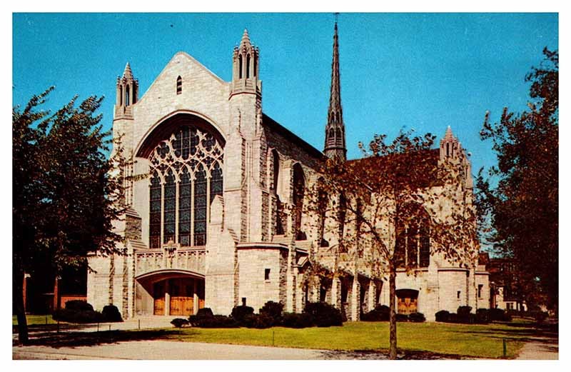 Postcard CHURCH SCENE Gary Indiana IN m/09 AP0376