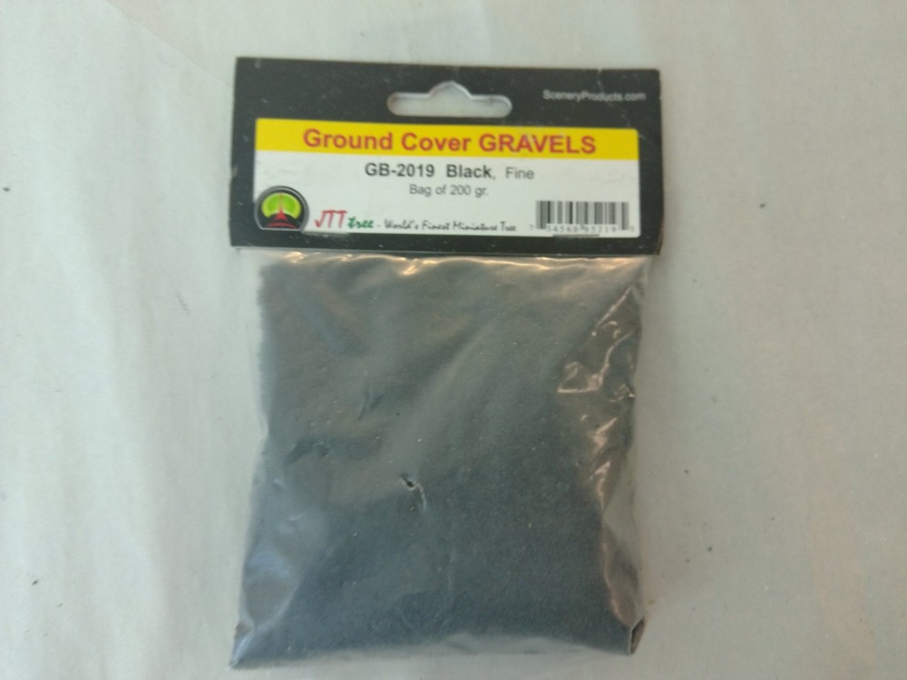 JTT Scenery Products GB-2019 Black Ground Cover Gravel