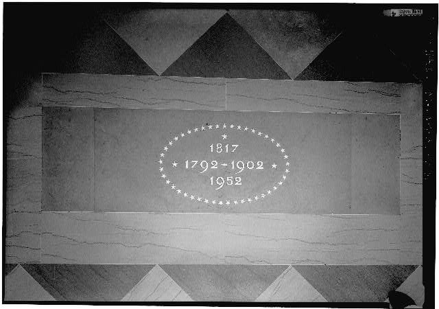 White House Washington DC 1952 Entrance Hall Commemorative Floor Inset