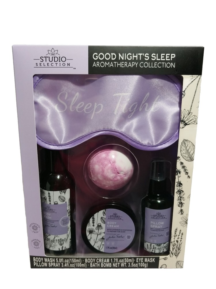 Studio Selection Aromatherapy Sleep Set Lavender Chamomile 5 Pc