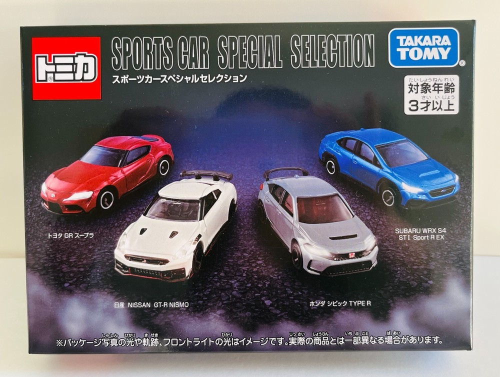Takara Tomy Sports Car Special Selection GT-R Supra Type R WRX STI  SET Diecast