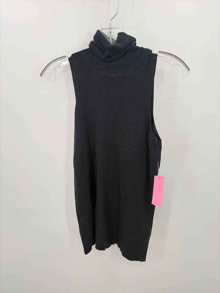 Pre-Owned Escada Sport Black Size Medium Knit Turtleneck Tank Top