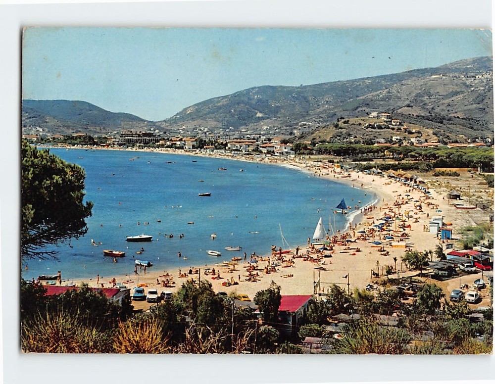 Postcard General View & Beach Marina Di Campo Isola d'Elba Italy