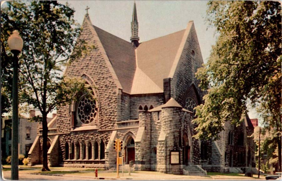 Auburn New York NY : CHURCH SCENE m/14 AZ9610