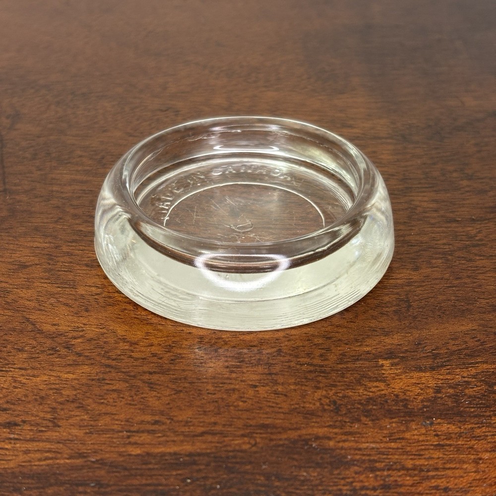 Vintage Glass Furniture Coasters (Set of 2) – Made in Canada - Canadiana