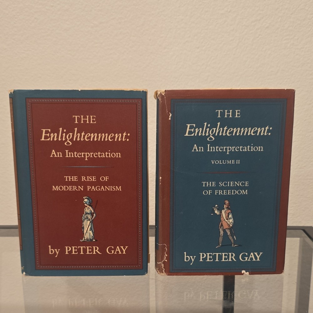 Peter Gay The Enlightenment Interpretation Hardcover Set w/ Dust Jacket, History