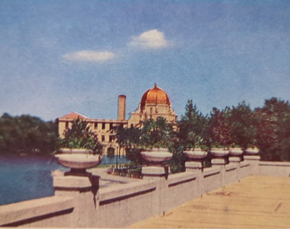 Lagoon at Chicago IL Illinois West Side Garfield Park Vintage Postcard