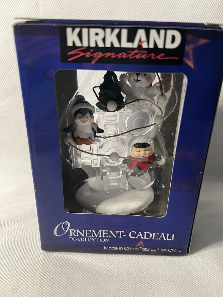 Kirkland Signature Christmas Ornament Collectible Penguin Polar Bear Child Ho Ho