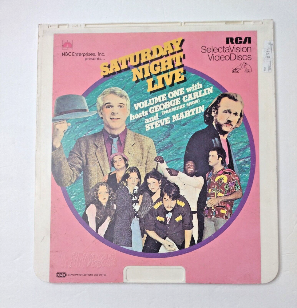 Saturday Night Live RCA VideoDiscs CED. NBC Prod. George Carlin / Steve Martin