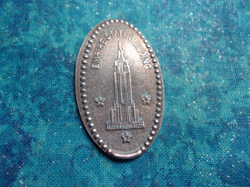 EMPIRE STATE BUILDING NYC Elongated Penny Pressed Smashed 8