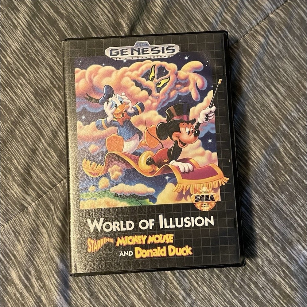 SEGA World of Illusion Mickey & Donald Duck Sega Genesis w/ Case