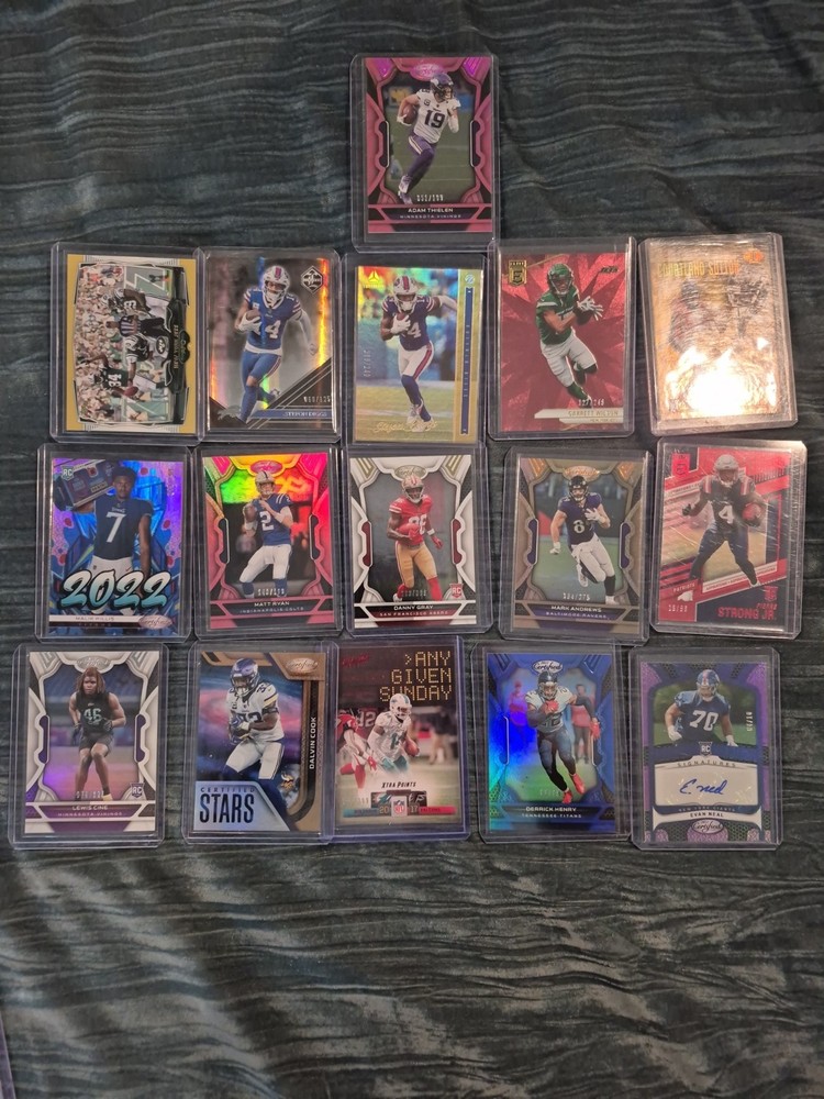 16 Card All Numbered Nfl Lot