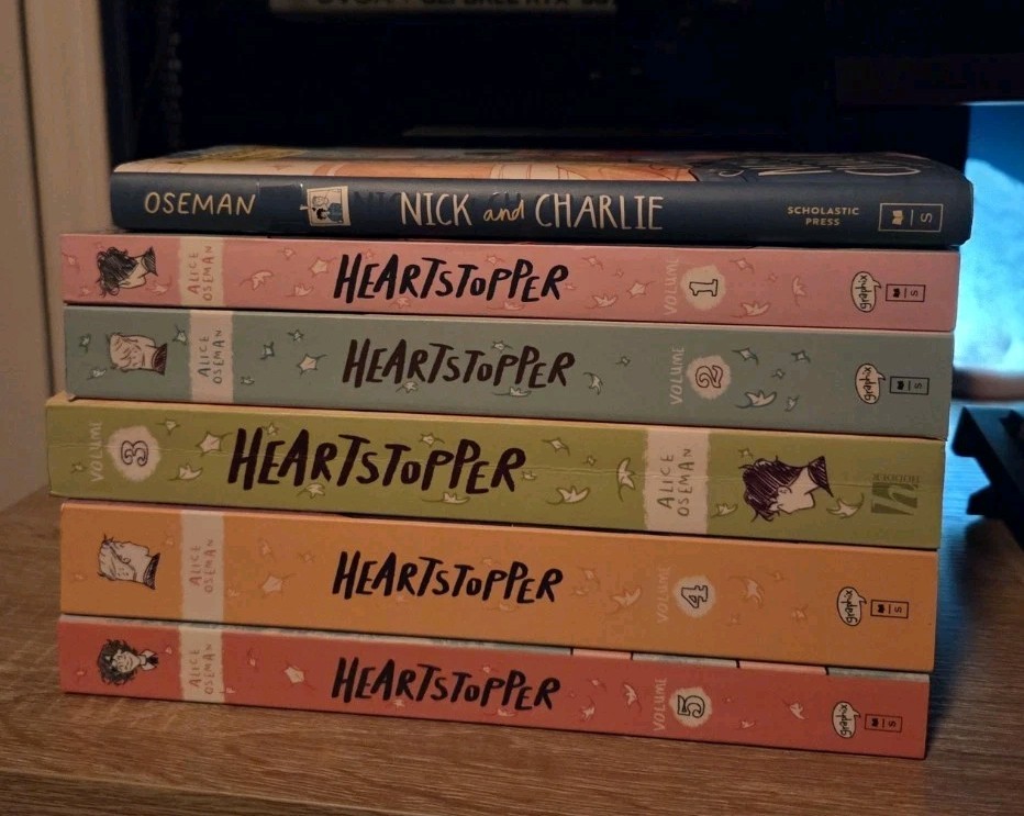 Heartstopper Series (Volumes 1-5) Books Collection Paperback Set By Alice Oseman